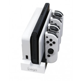 Зарядная станция для Nintendo Switch и Joycon, iPEGA PG-9186WH