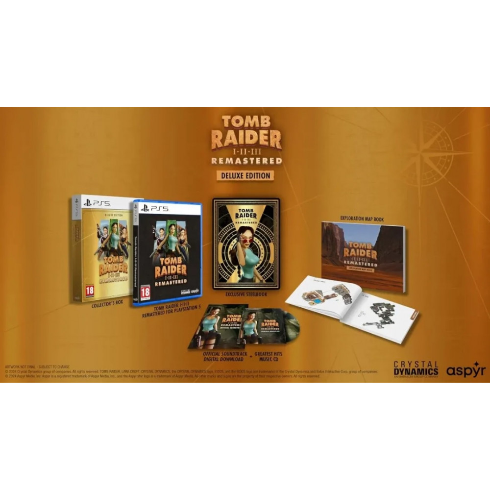 Tomb Raider I-II-III (1,2,3) Remastered Deluxe Edition [PS5, Русская версия]