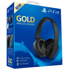 Наушники PlayStation Gold Stereo Headset [для PS4/PS3/Vita/PC, стерео 7.1,микрофон ,черный]