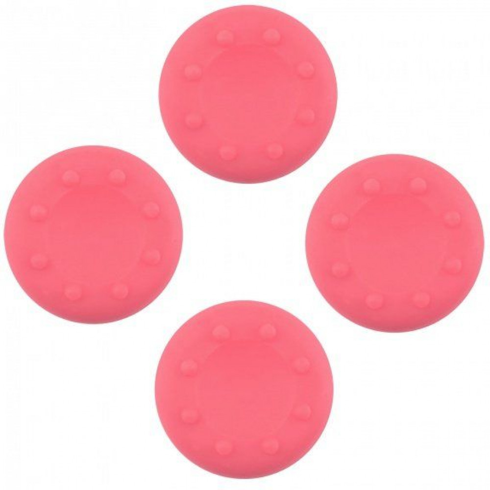 Насадка PS4/ X-BOX ONE /XBOX360/PS3 Cover for Stick Silicon  4 in 1 Pink