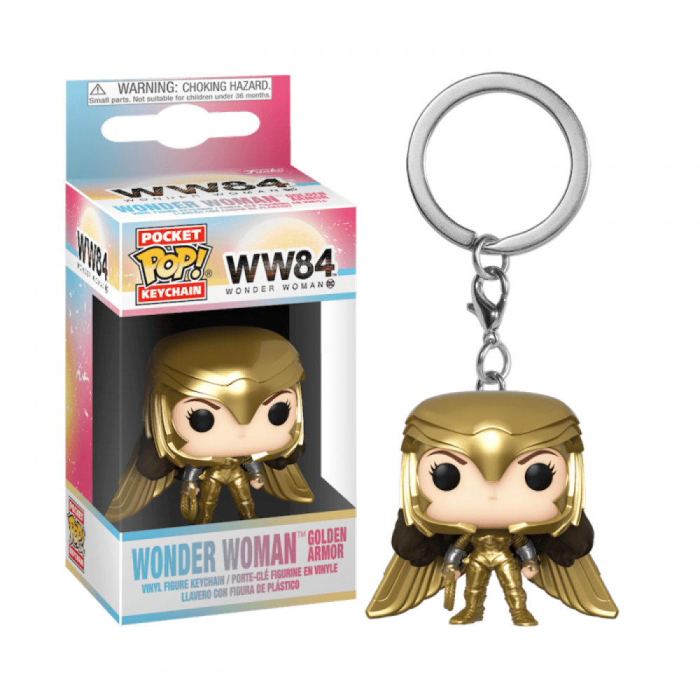 Брелок Funko Pocket POP! Keychain: DC: Wonder Woman 84: Wonder Woman Golden Armor 46697-PDQ