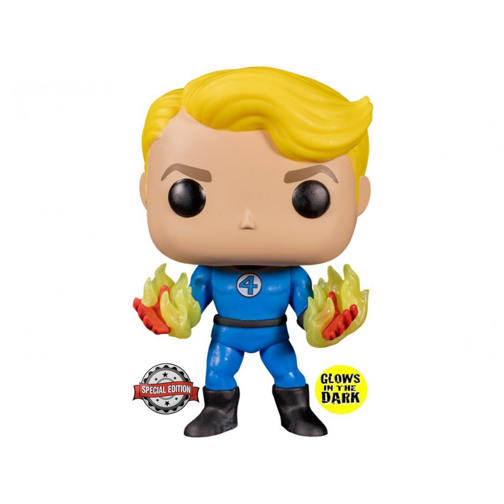 Фигурка Funko POP! Bobble: Marvel: Fantastic Four: Human Torch (Exc) 45007