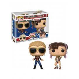 Фигурка Funko POP! Vinyl 2-Pack: Capcom vs. Marvel: Captain Marvel vs Chun-Li 22767