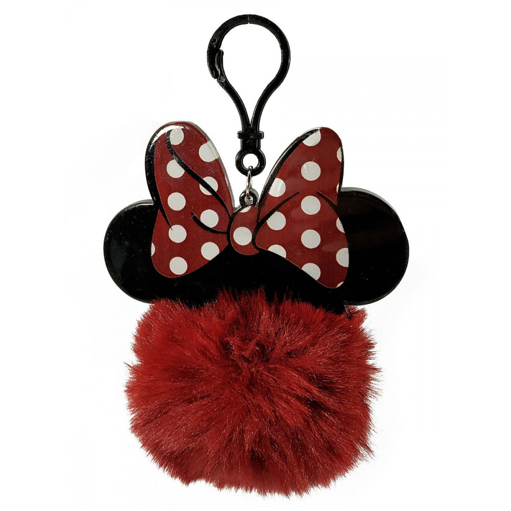 Брелок Minnie Mouse (Bow & Ears) Pom Pom Keychain RKP39158