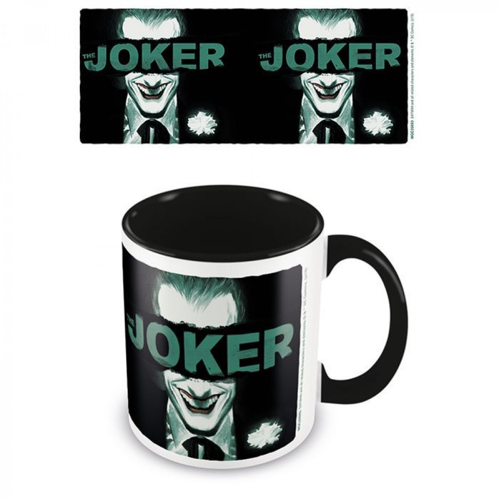 Кружка DC The Joker (Put on a Happy Face) Black Coloured Inner Mug 315 ml MGC25693