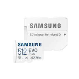 Карта памяти 512gb samsung class 10 evo plus u1 r/w 130 mb/s + SD адаптер